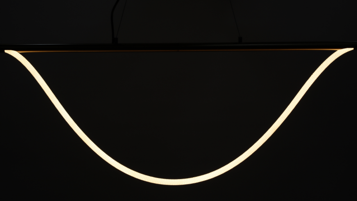 CRFE Smile curved braided LED rope pendant