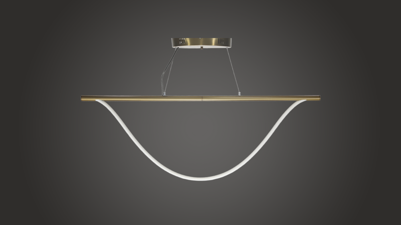 CRFE Smile curved braided LED rope pendant