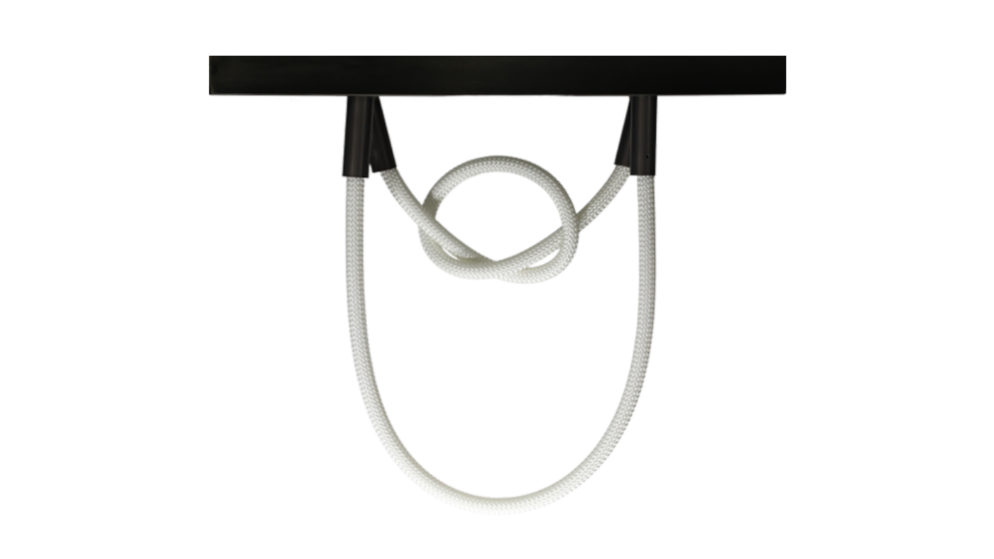 CRFE Kuta softly curved braided LED rope pendant