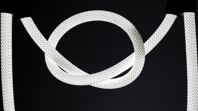 CRFE Kuta softly curved braided LED rope pendant