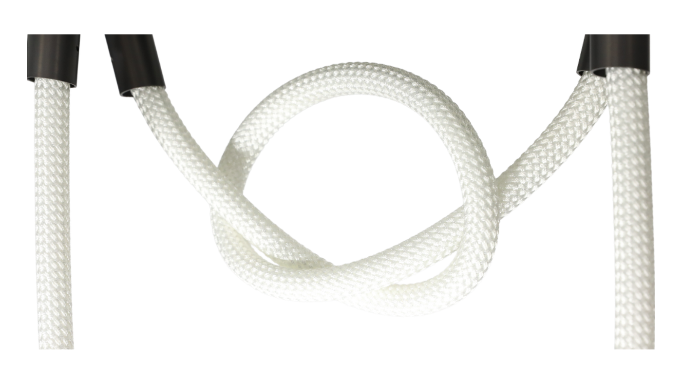 CRFE Kuta softly curved braided LED rope pendant