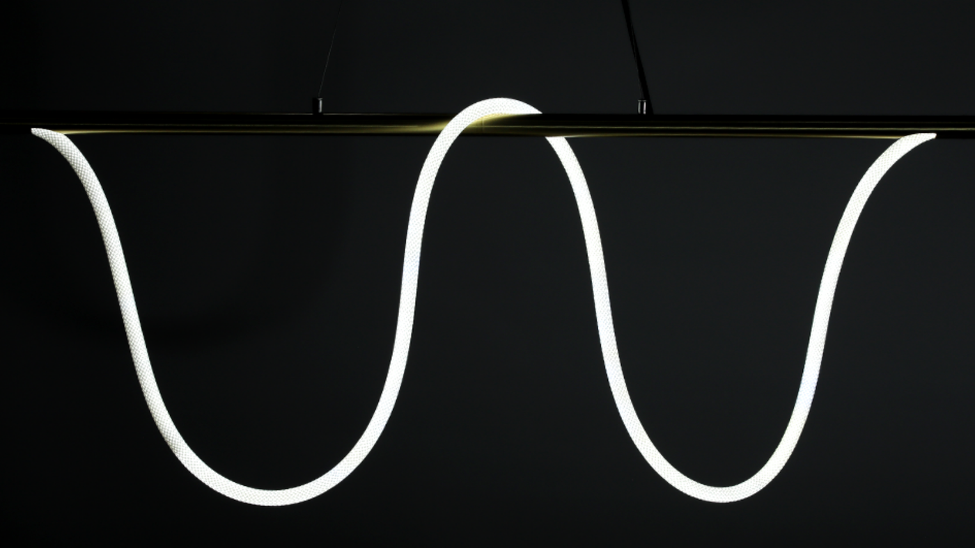 CRFE Herz ring-shaped braided LED rope 4000K