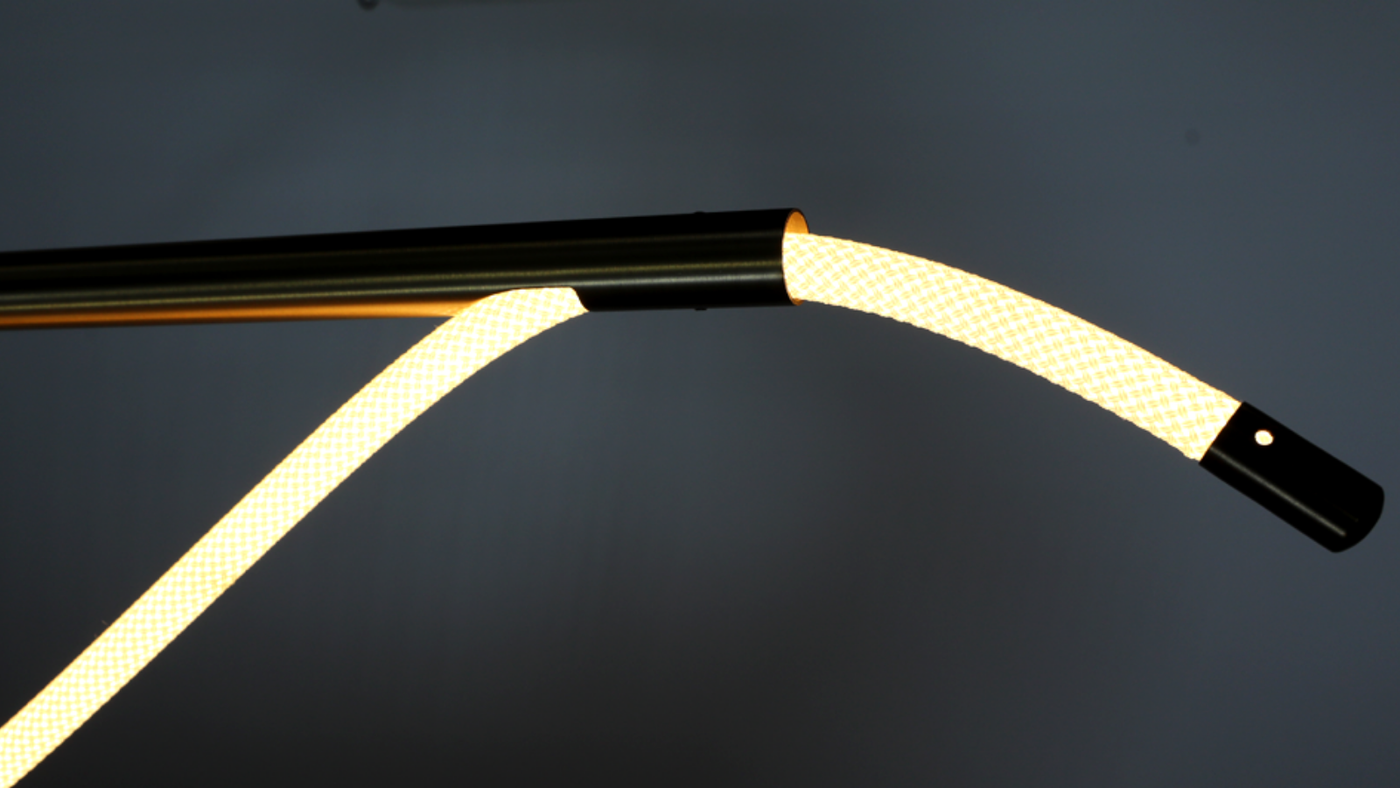 CRFE Seahorse sculptural braided LED rope light 4000K